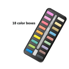 Load image into Gallery viewer, 12/18/25/33/42Colors Solid Watercolor Paint Set With Water Brush Pen Watercolor Pigment For Draw Art
